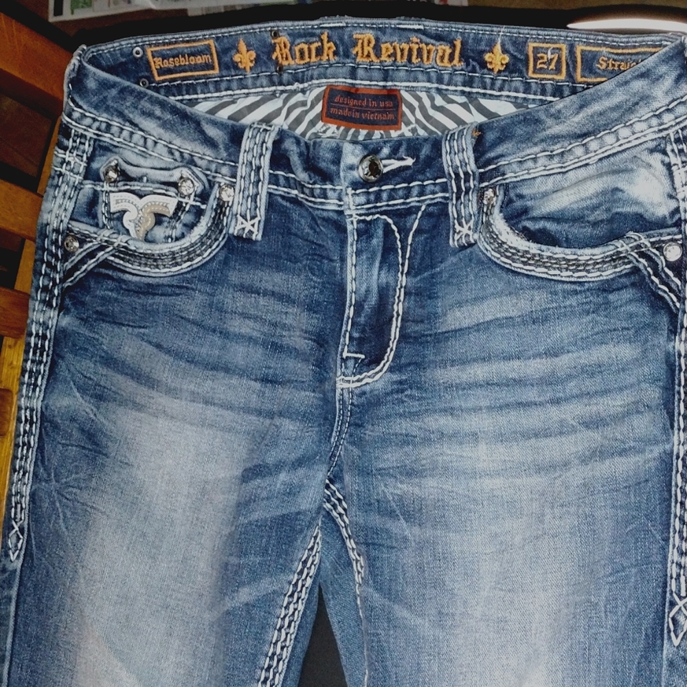 Rosebloom Rock Revival Jeans 27 Straight